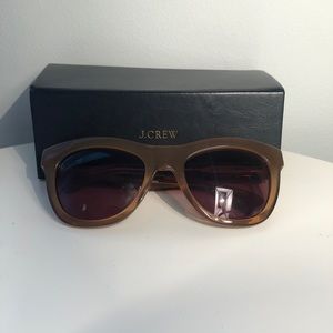 J.Crew Tan Cabana Oversized Sunglasses